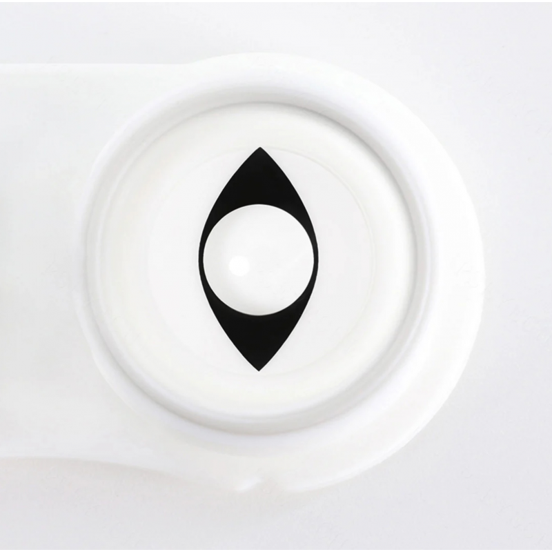  Белые карнавальные крейзи аниме косплей линзы - Кэт Кристалл