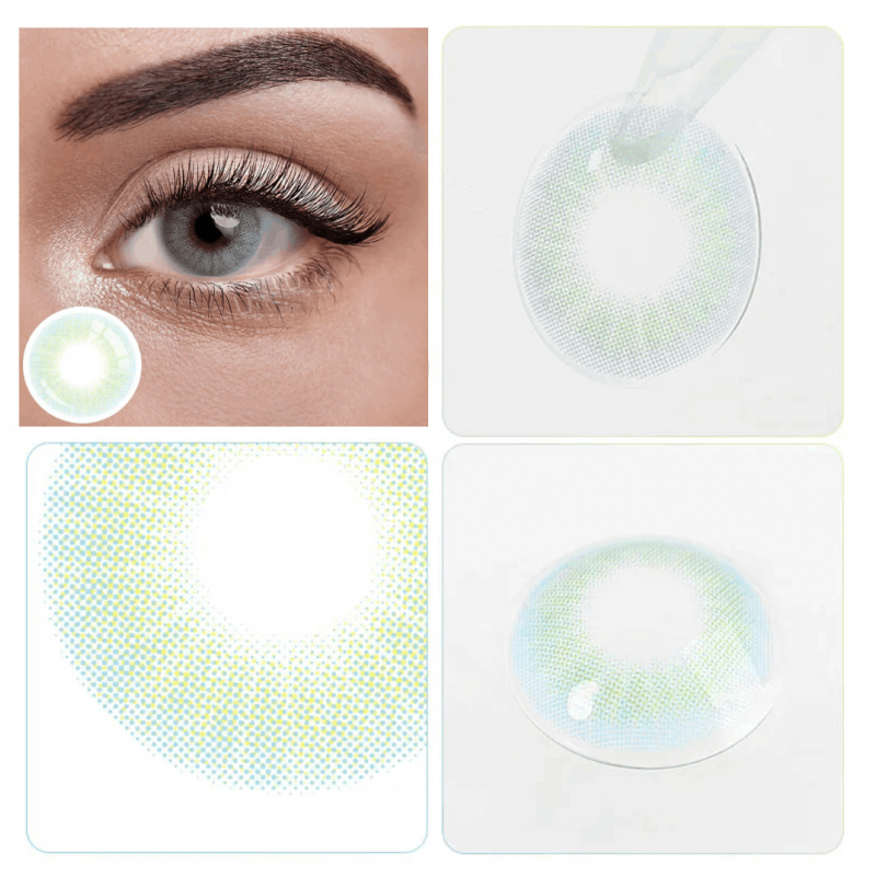 Зеленые линзы с диоптриями