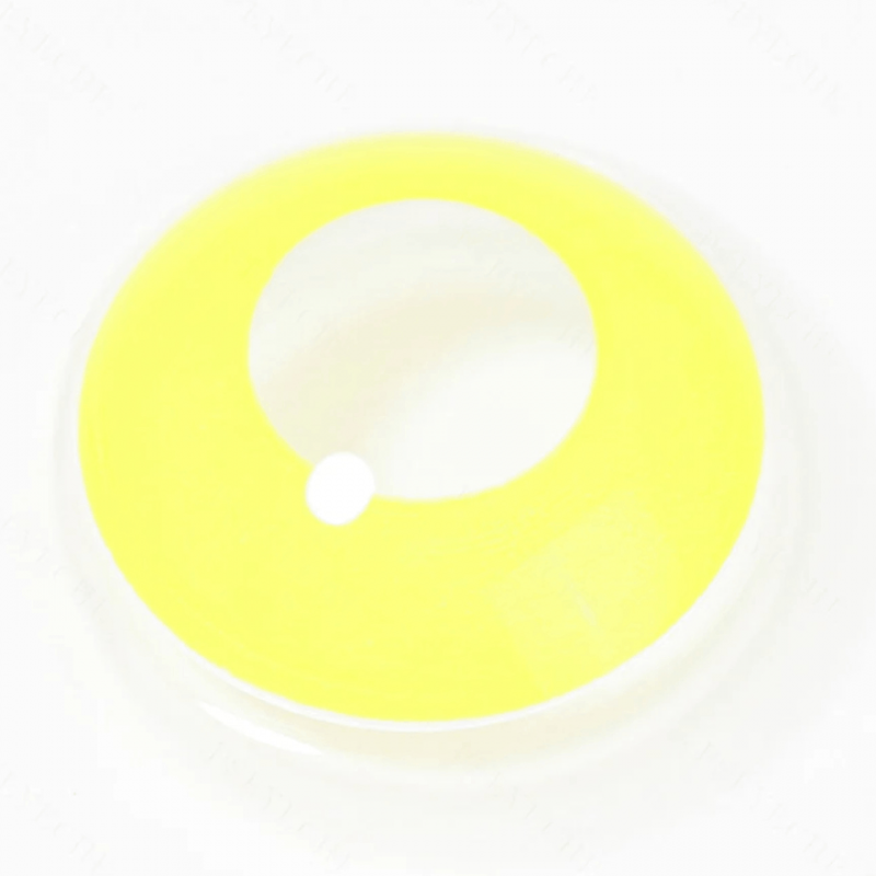 Желтые карнавальные крейзи аниме линзы - Элоу