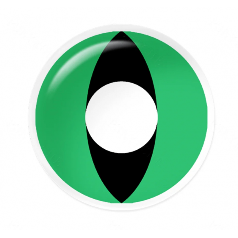 Зеленые карнавальные крейзи аниме линзы - Кэт Грин