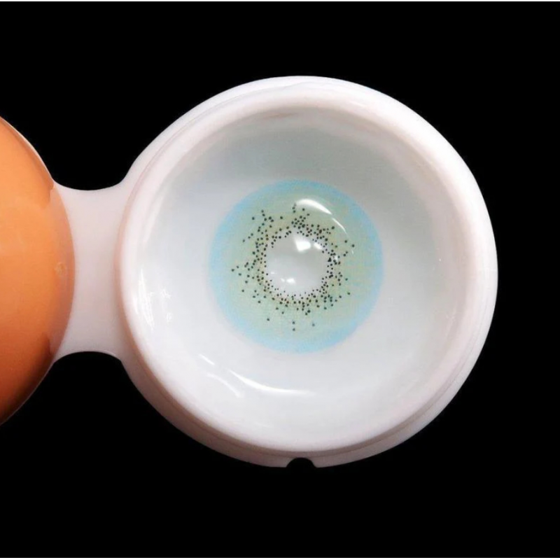 Синие натуральные- естественные линзы с диоптриями - Айс Энджил