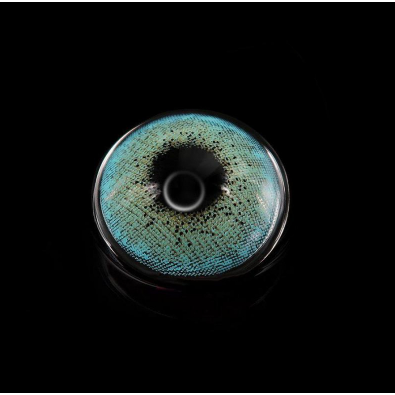 Синие натуральные- естественные линзы с диоптриями - Айс Энджил