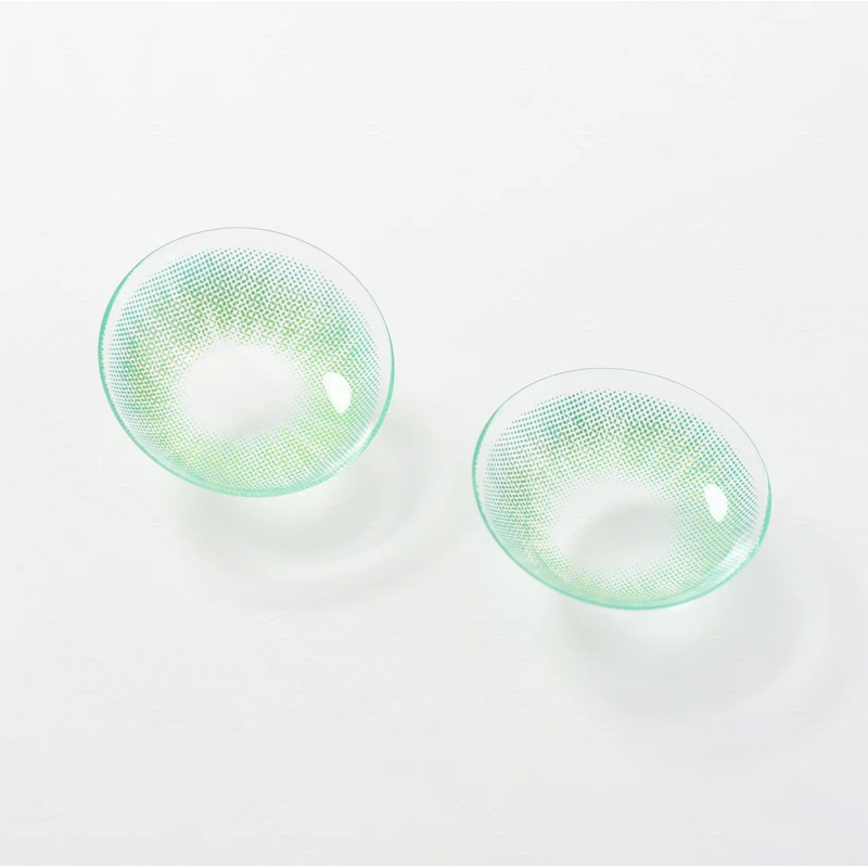 Зеленые натуральные- естественные линзы с диоптриями - Айс Грин