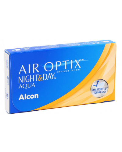 Контактні лінзи на місяць AIR OPTIX NIGHT& DAY AQUA