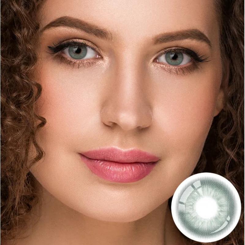 Зелені натуральні-природні лінзи з діоптріями - Айс Ендорфін Грін