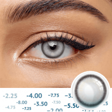 Айс Дрім Грей - Сірі контактні лінзи з діоптріями