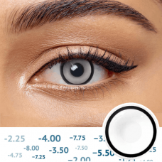 Білі - Білі контактні лінзи з діоптріями