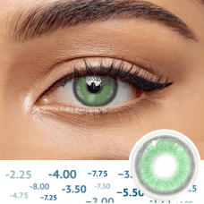 Мілк Спрінг - Зелені контактні лінзи з діоптріями