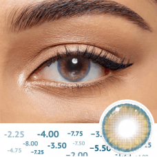 Мун Блу - Карі контактні лінзи з діоптріями