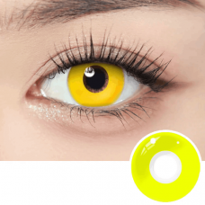 Желтые цветные контактные линзы - ЭЛОУ 