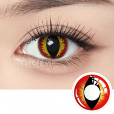 Красные цветные контактные линзы - Кет Ред