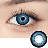 Цветные синие линзы натуральные - Кукольные Синие