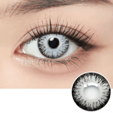 Белые цветные контактные линзы -  Металлик 