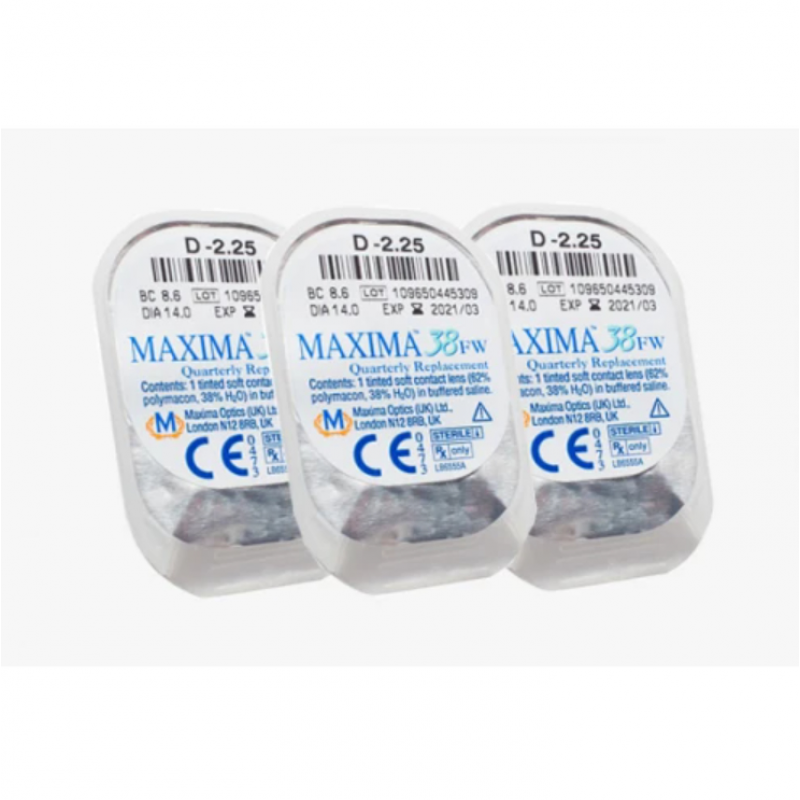 Квартальные контактные линзы Maxima 38 FW (4 линзы)