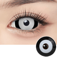 Контактні Склеральні Білі Лінзи  - Хорор Вайт 