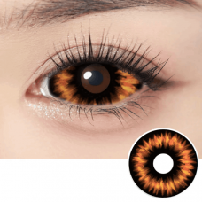 Контактні Склеральні Карі Лінзи  - Хорор Голд  