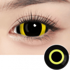 Контактні Склеральні Жовті Лінзи  - Хорор ЕЛОУ