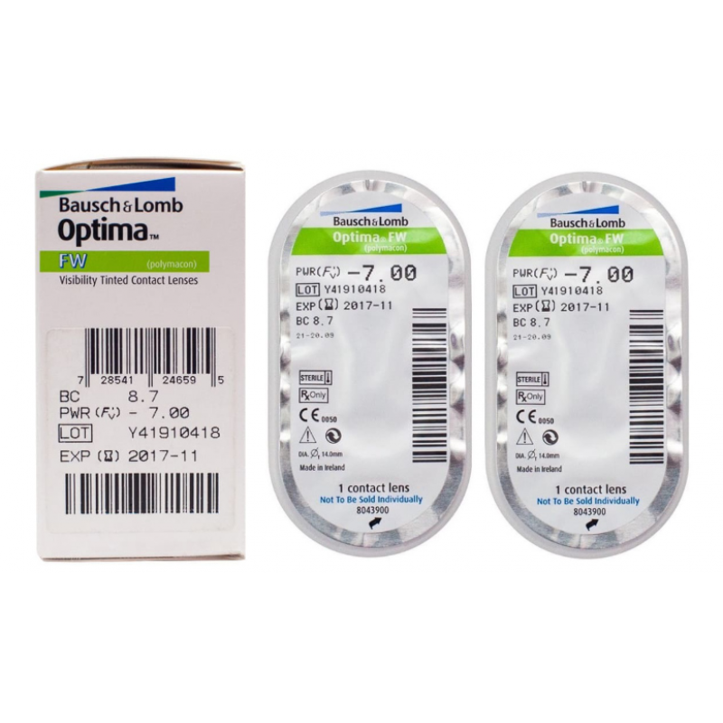 Квартальные контактные линзы Optima FW