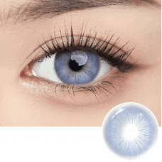 Лима Блу - Синие контактные линзы с диоптриями
