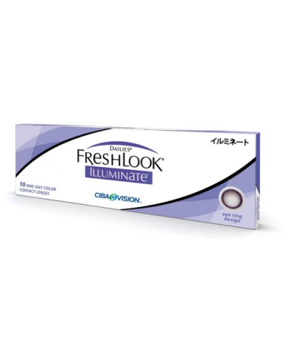 Щоденні контактні кольорові лінзи FreshLook Illuminate Jet Black