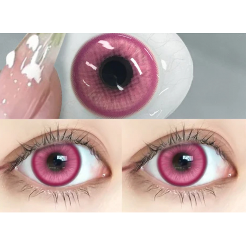 Контактные линзы розовые - Дрим Пинк