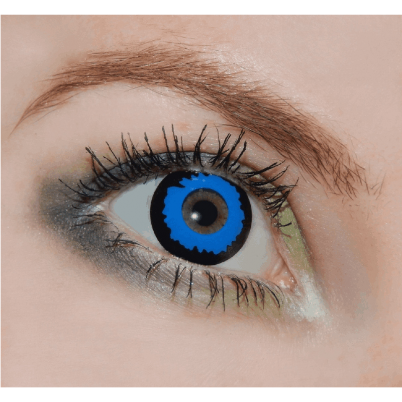 Контактные Линзы Синие - Блу Неон