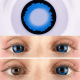Контактные Линзы Синие - Блу Неон