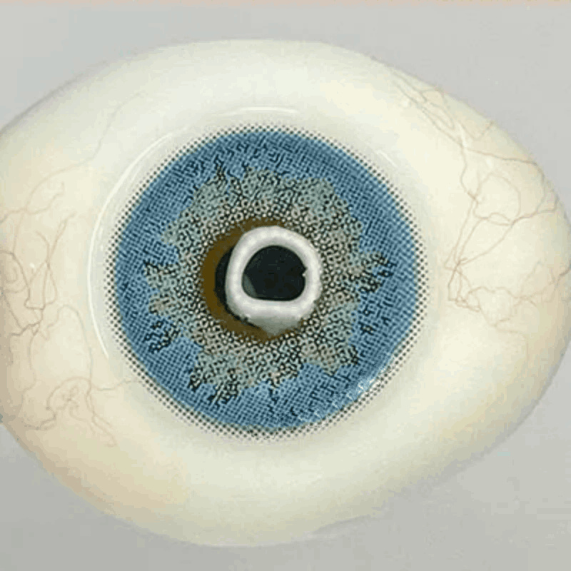 Сині натуральні-природні лінзи з діоптріями - Мілк Блу