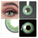 Зелені натуральні-природні лінзи з діоптріями - Мілк Спрінг