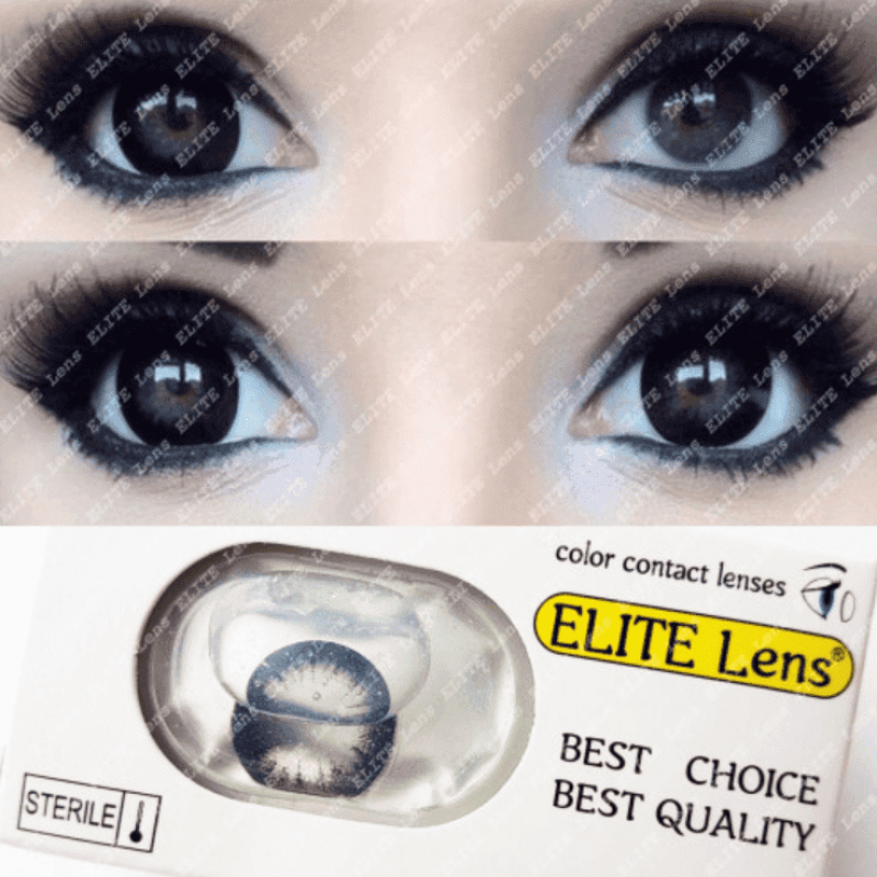 Черные цветные контактные линзы с диоптриями - Блєк Найт