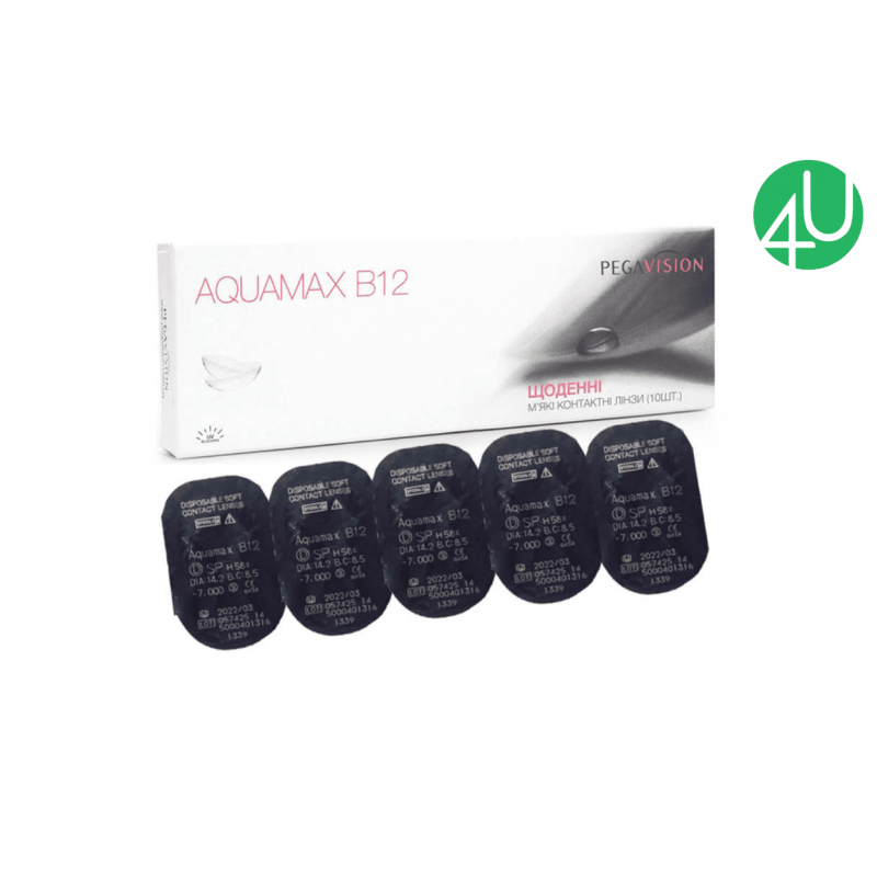Однодневные контактные линзы Aquamax B12 10 шт.