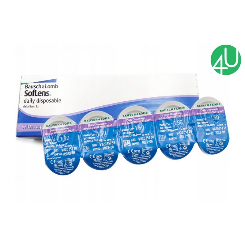 Soflens Daily Disposabl 30 шт. | Одноденні контактні лінзи Bausch+Lomb