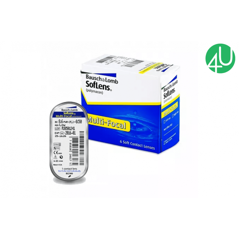 Мультифокальні контактні лінзи на один місяць Soflens Multifocal