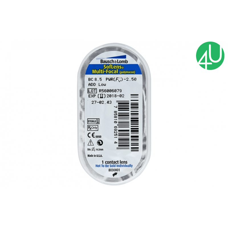 Мультифокальні контактні лінзи на один місяць Soflens Multifocal