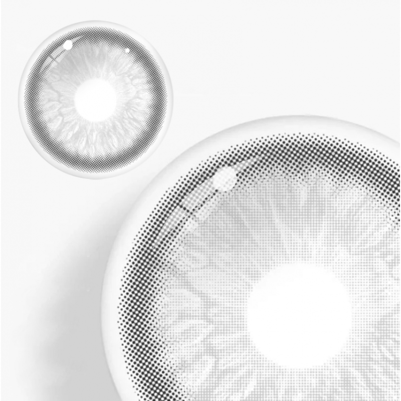 Контактные линзы серые - Аура Грей