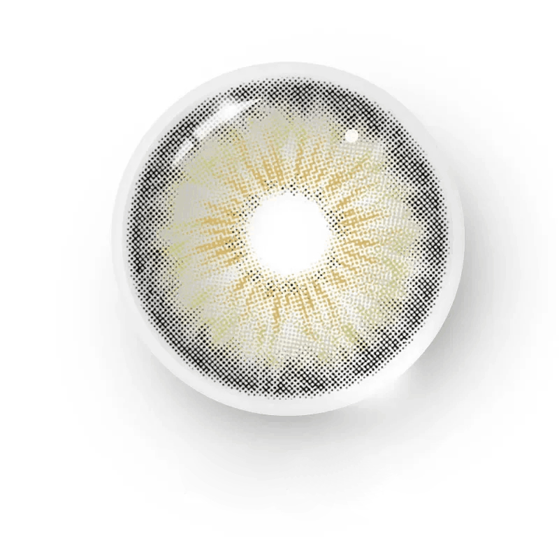 Сірі кольорові лінзи з діоптріями - Аврора Грей 