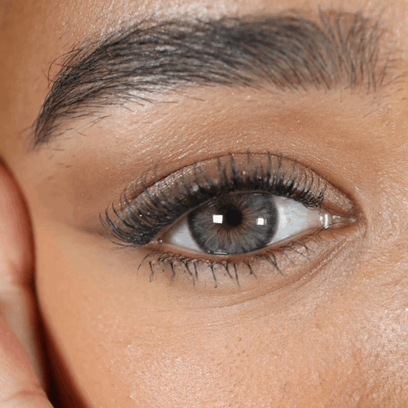 Сірі кольорові лінзи з діоптріями - Аврора Грей 