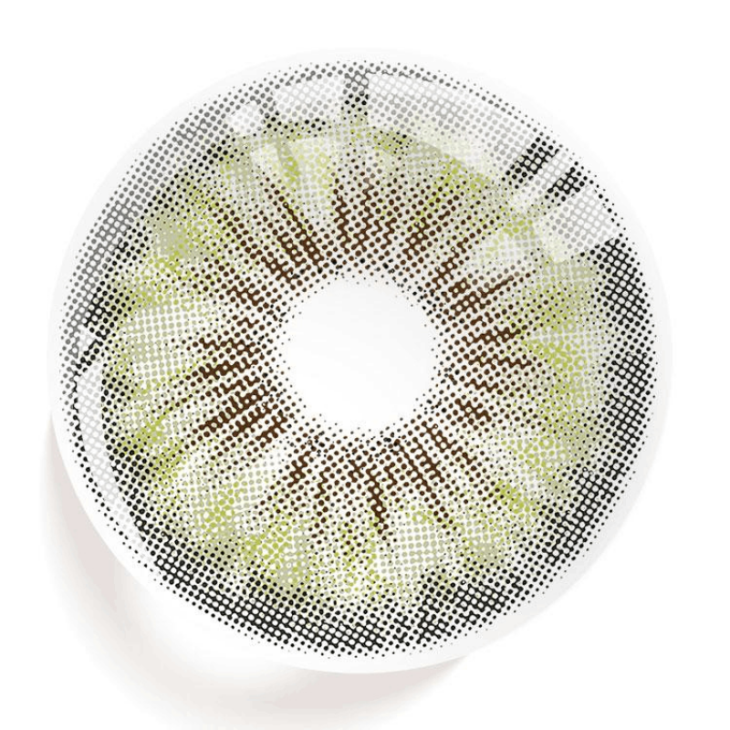 Зелені кольорові лінзи з діоптріями - Аврора Грін