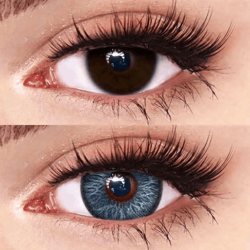 Сині кольорові лінзи з діоптріями - Теілор Блу 