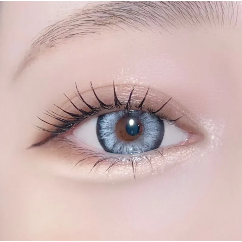 Сині кольорові лінзи з діоптріями - Лялькові Сині 