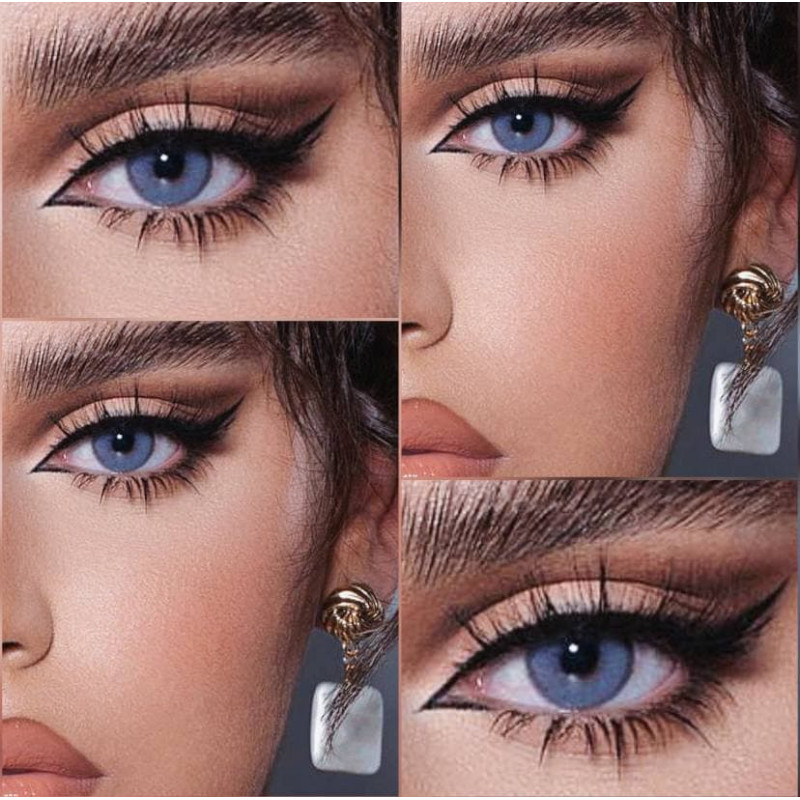 Фиолетовые натуральные- естественные линзы с диоптриями - Айс Милк Амур