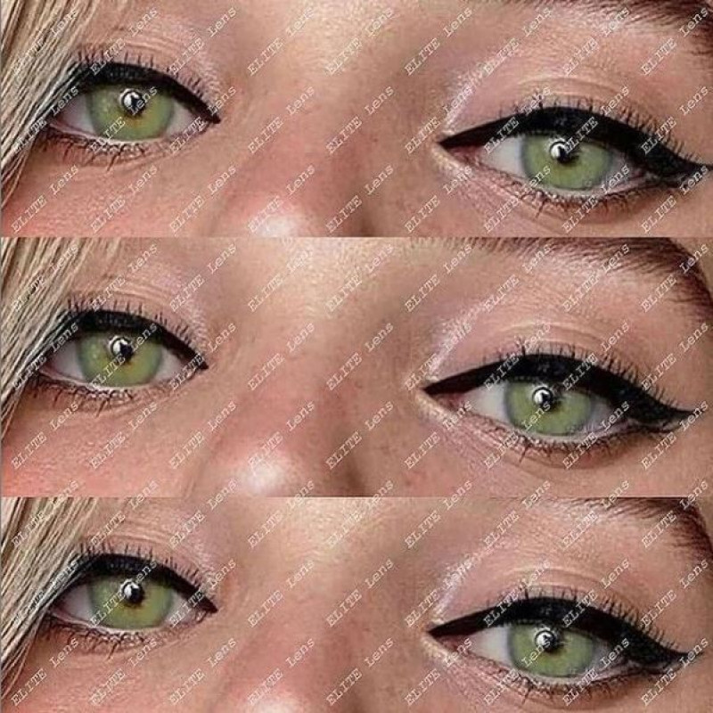Зелені натуральні-природні лінзи з діоптріями - Мілк Грін