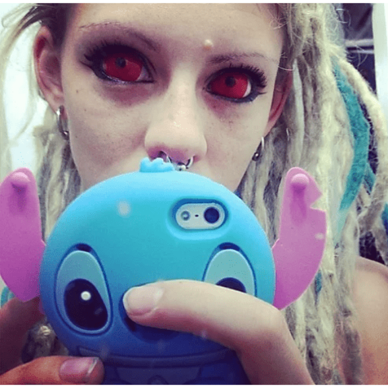 Контактні Лінзи Червоні - Ред 22 мм