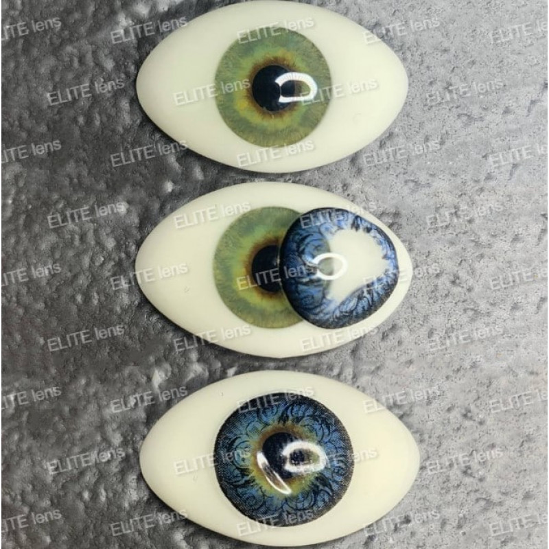 Контактні Лінзи Сині  - Блу Візерунок