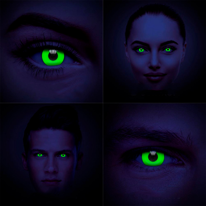 Контактные Линзы Зеленые - УВ Грин