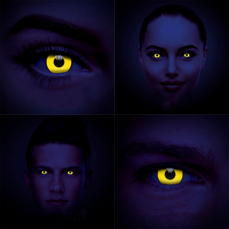 Контактные Линзы Желтые - УВ Элоу