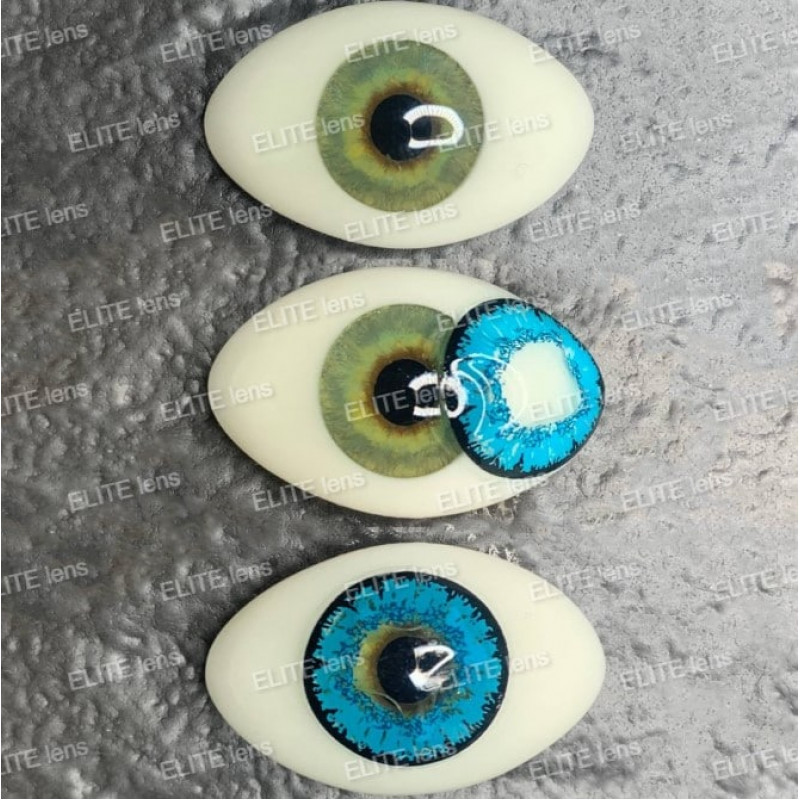 Контактные линзы синие - аквамарин