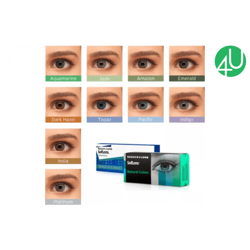 Квартальные цветные контактные линзы SOFLENS NATURAL COLORS