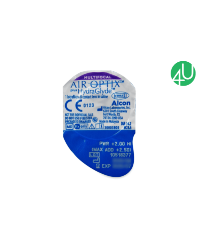 Мультифокальні контактні лінзи на один місяць Air Optix plus HydraGlyde Multifocal