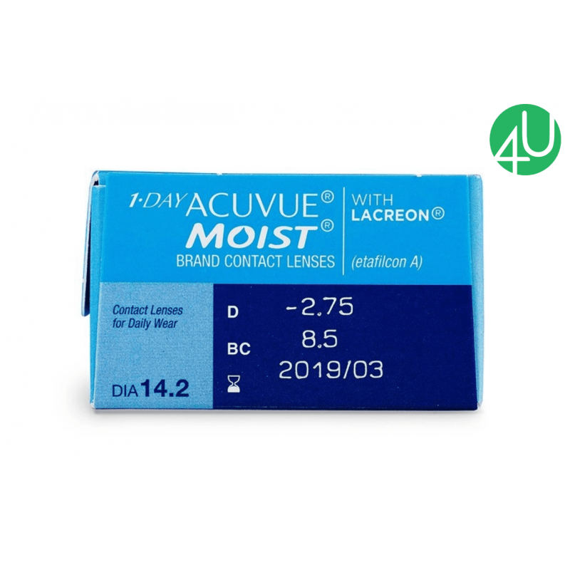 Однодневные контактные линзы 1-Day Acuvue Moist